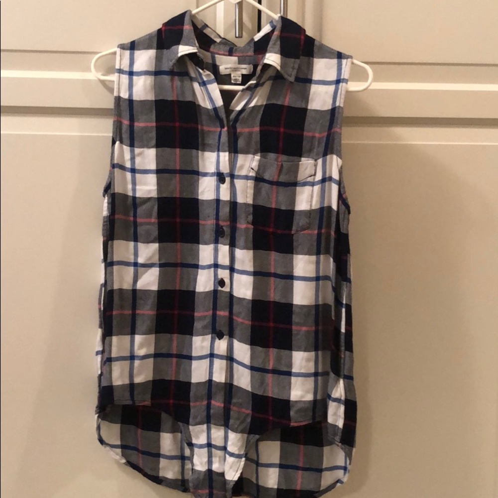 Sleeveless flannel